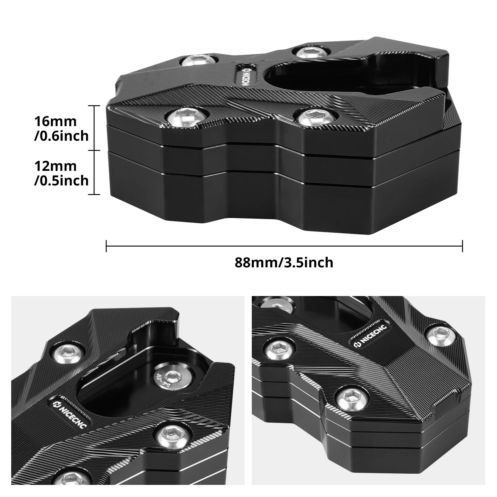 Kickstand Extension Plate For BMW R 1300 GS GSA 2024–2025 Replace 4653 1638616 - Image 5