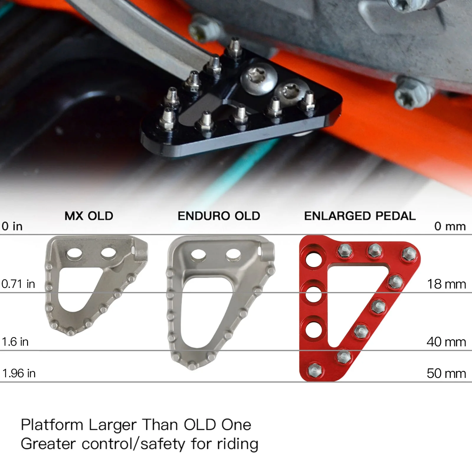 Brake Pedal Lever Step Plate For Beta RR 125-520 - Image 6