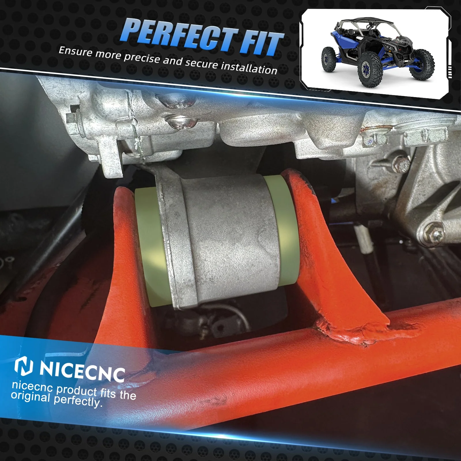Engine Solid Motor Transmission Mounts Anti Vibration For Can-Am Maverick X3 - Image 3
