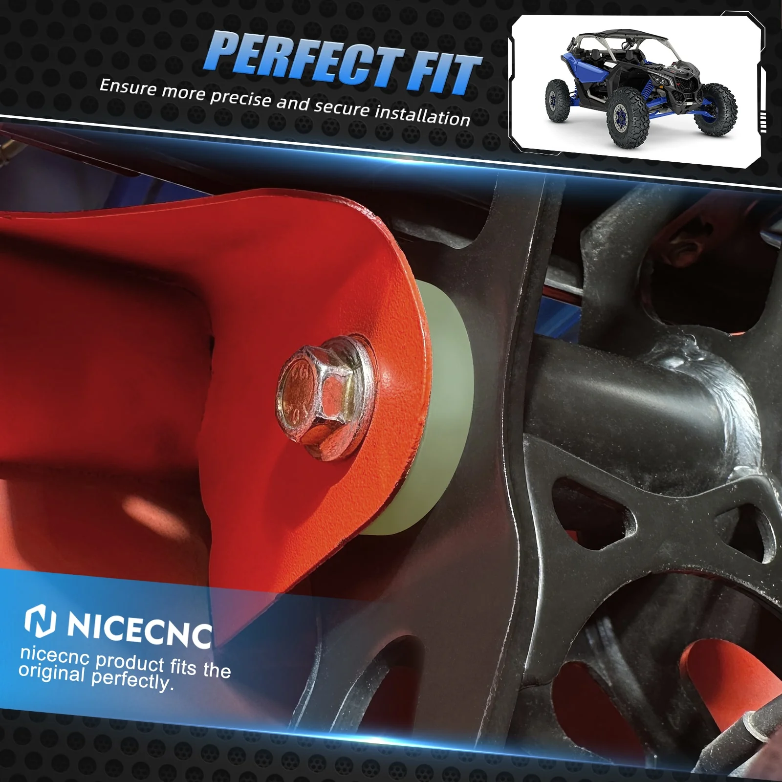 Engine Solid Motor Transmission Mounts Anti Vibration For Can-Am Maverick X3 - Image 4