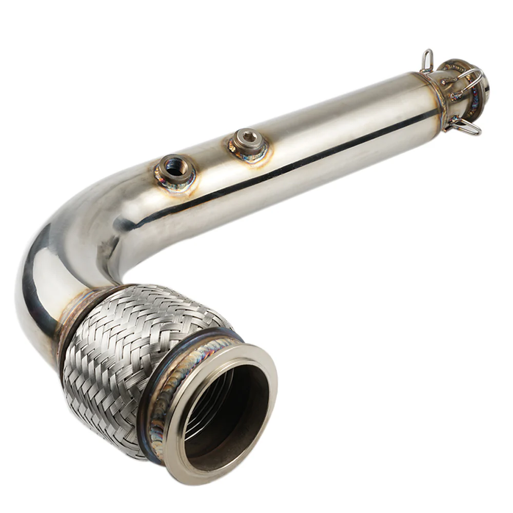 UTV Exhaust Headpipe Bypass Mid Pipe w/Bracket For Can-Am Maverick X3 - Image 3