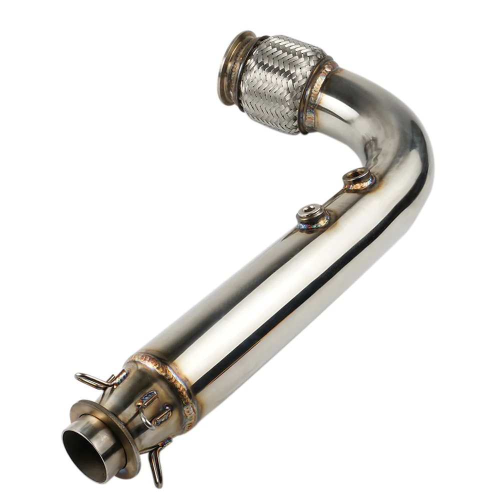 UTV Exhaust Headpipe Bypass Mid Pipe w/Bracket For Can-Am Maverick X3 - Image 4