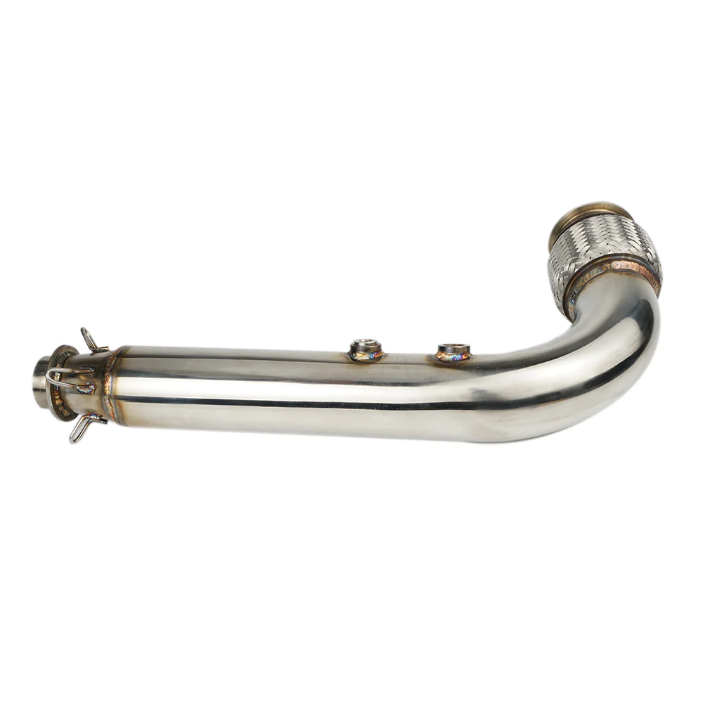 UTV Exhaust Headpipe Bypass Mid Pipe w/Bracket For Can-Am Maverick X3 - Image 6