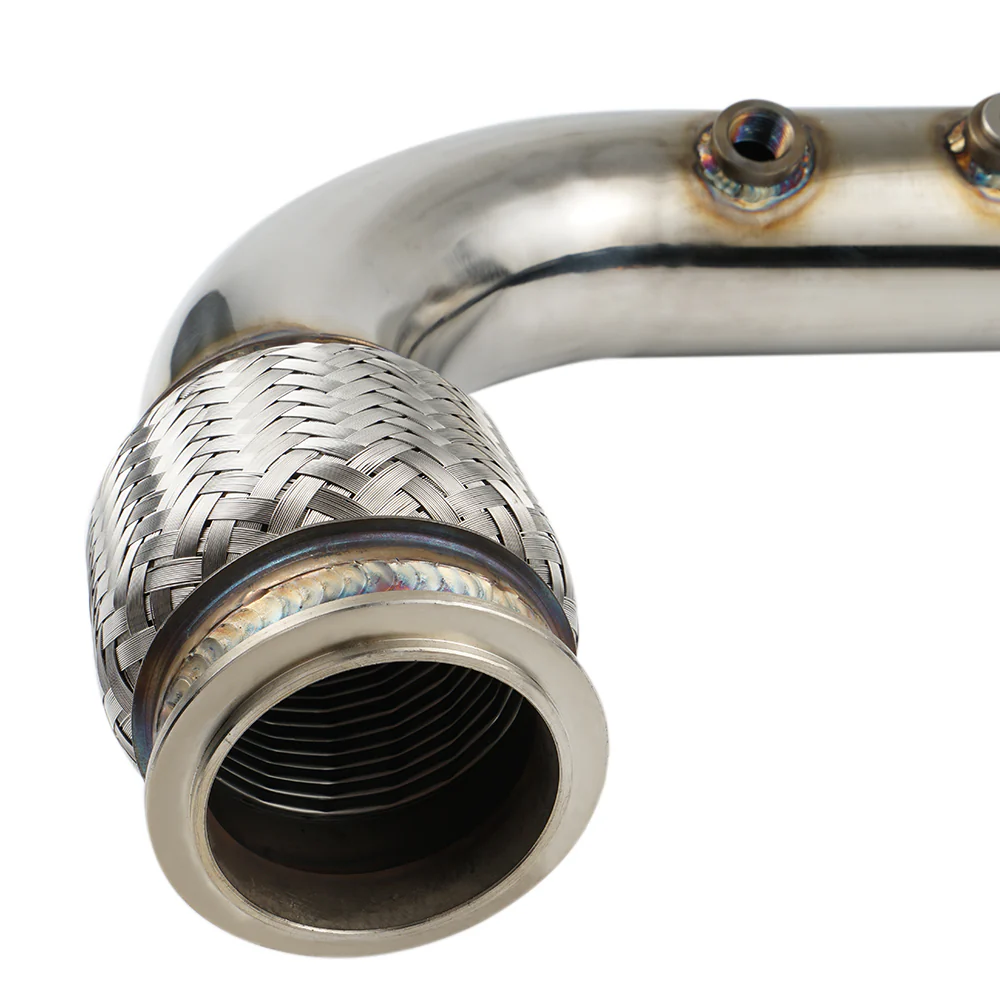 UTV Exhaust Headpipe Bypass Mid Pipe w/Bracket For Can-Am Maverick X3 - Image 9