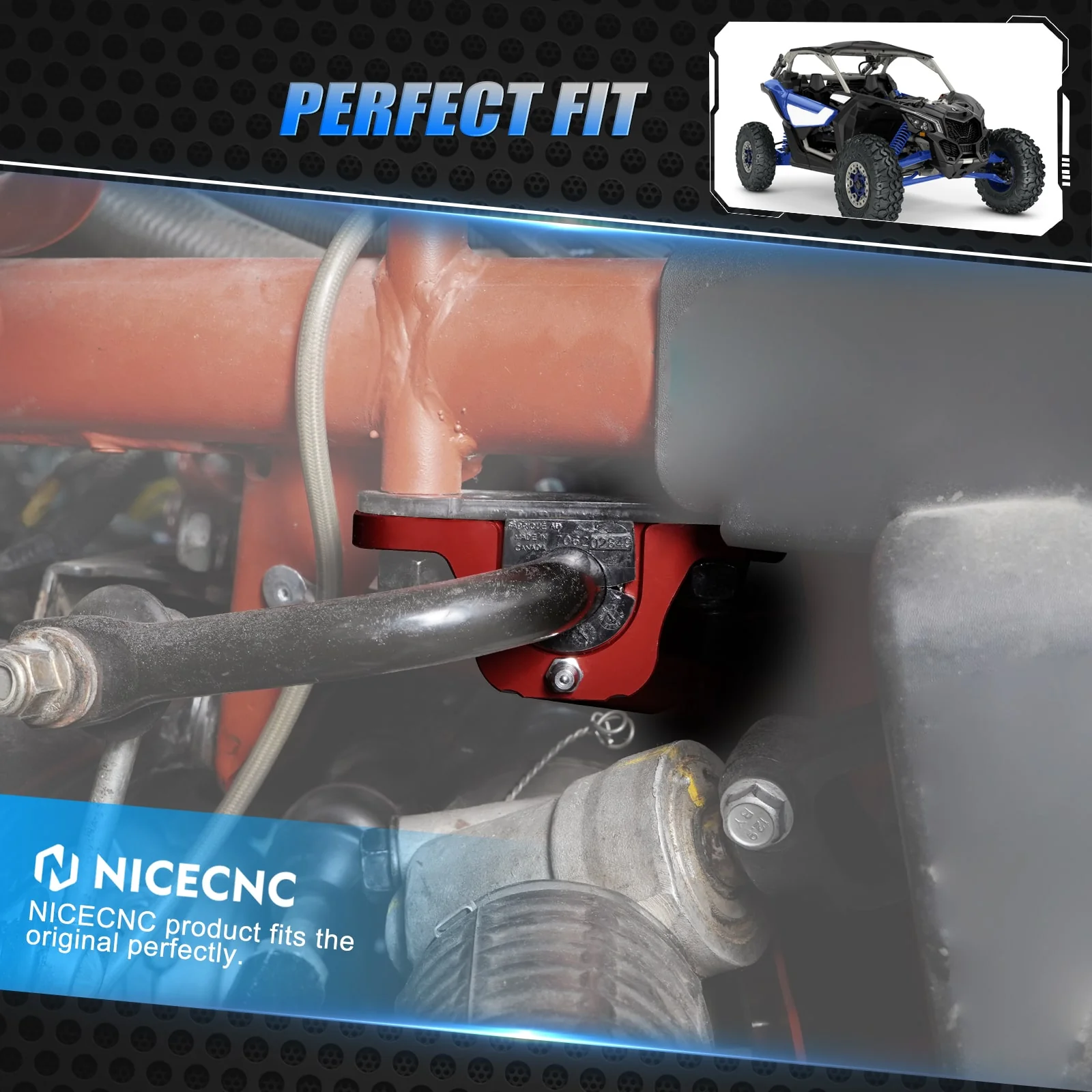 Front Sway Bar Stabilizer Clamp Holder Mounts For Can-Am Maverick X3 - Image 2