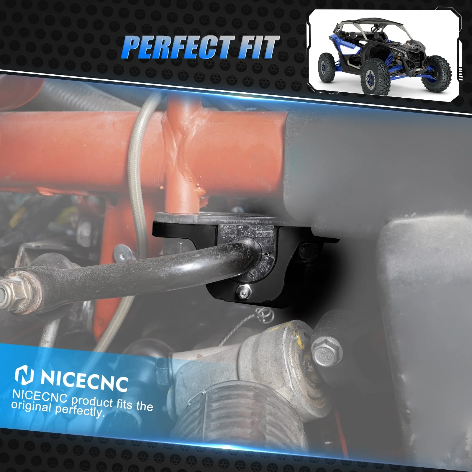 Front Sway Bar Stabilizer Clamp Holder Mounts For Can-Am Maverick X3 - Image 3
