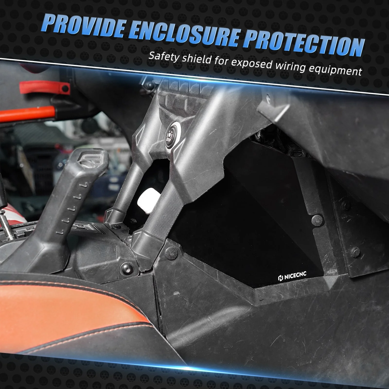 Glove Box Enclosure Panel Guard Cover Kit For Can-Am Maverick X3 - Image 2