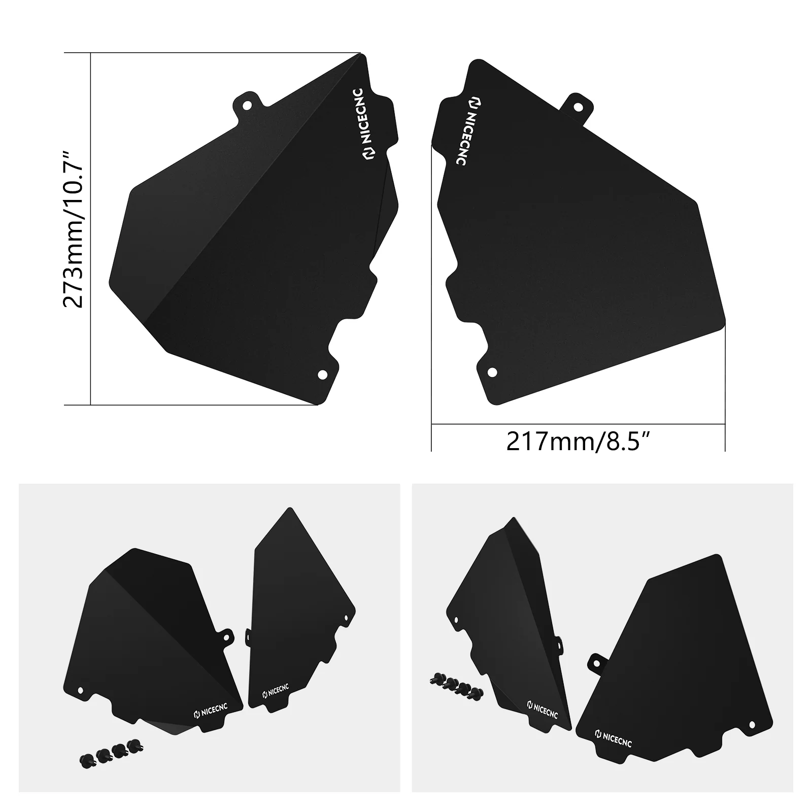 Glove Box Enclosure Panel Guard Cover Kit For Can-Am Maverick X3 - Image 5