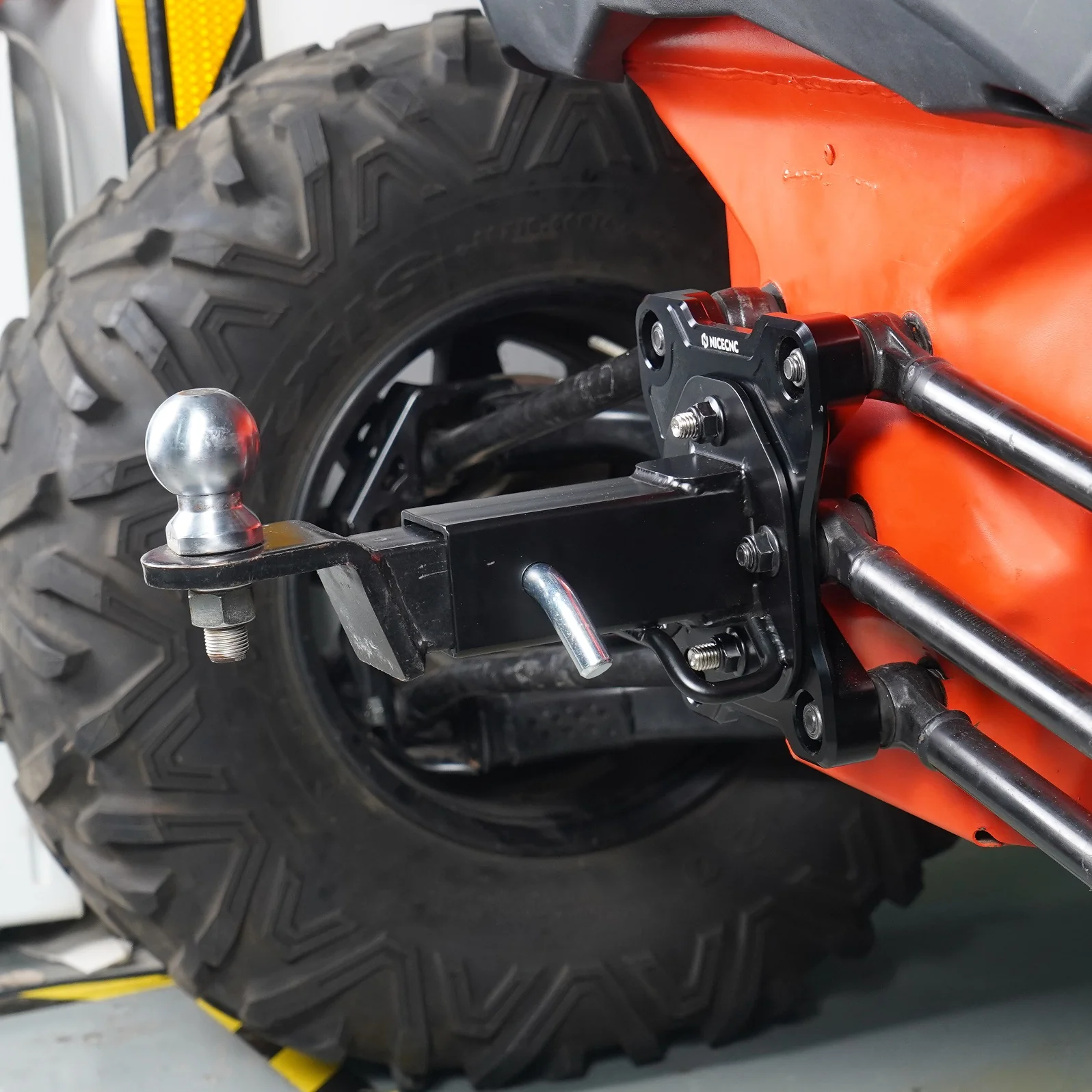 Rear Radius Rod Pull Plate + Hitch Receiver Kit For Can-Am Maverick X3 - Image 4
