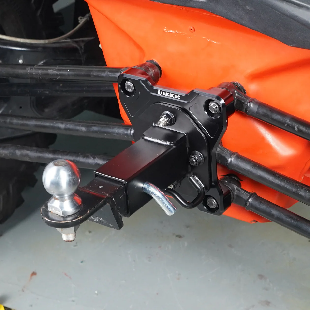 Rear Radius Rod Pull Plate + Hitch Receiver Kit For Can-Am Maverick X3 - Image 6