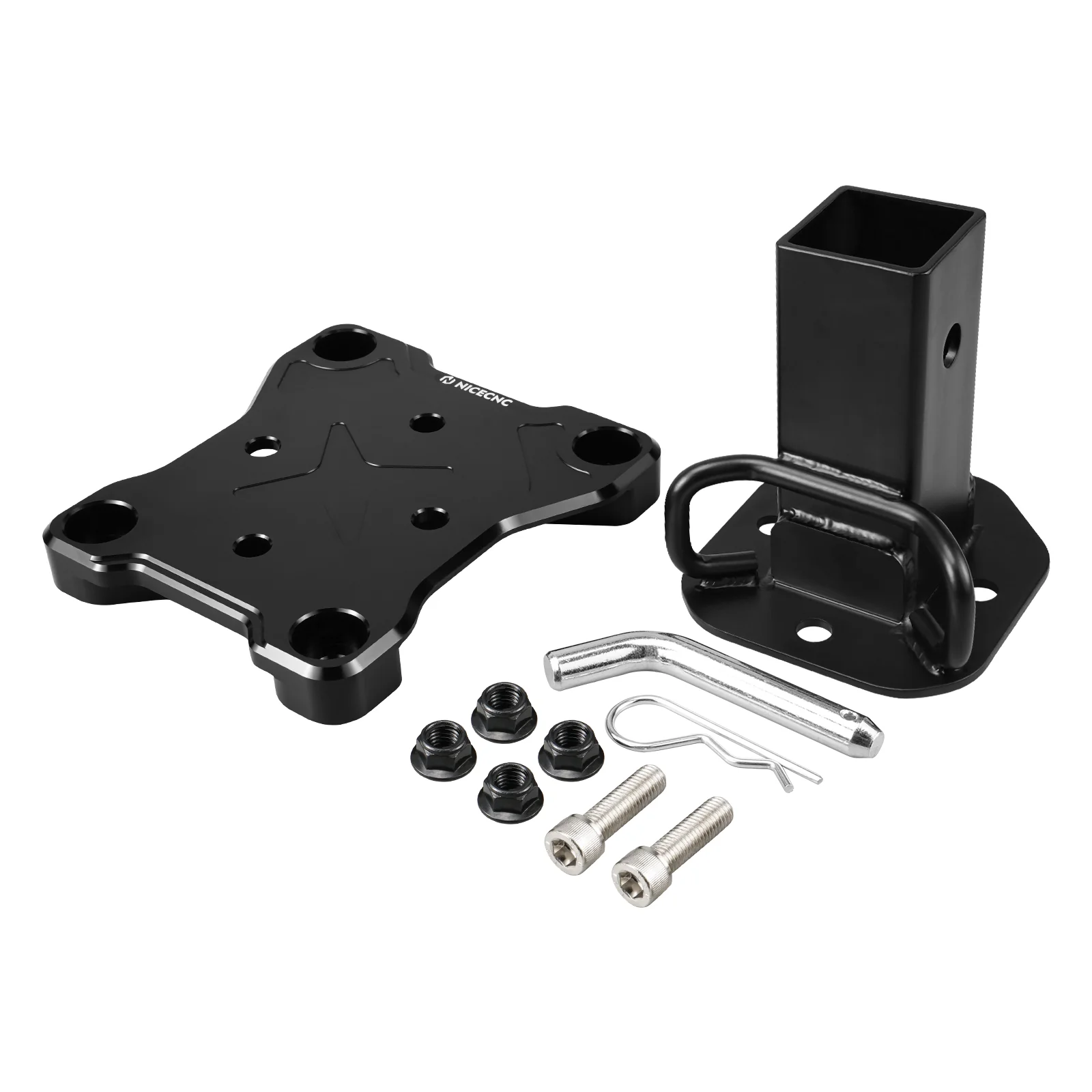 Rear Radius Rod Pull Plate + Hitch Receiver Kit For Can-Am Maverick X3 - Image 9