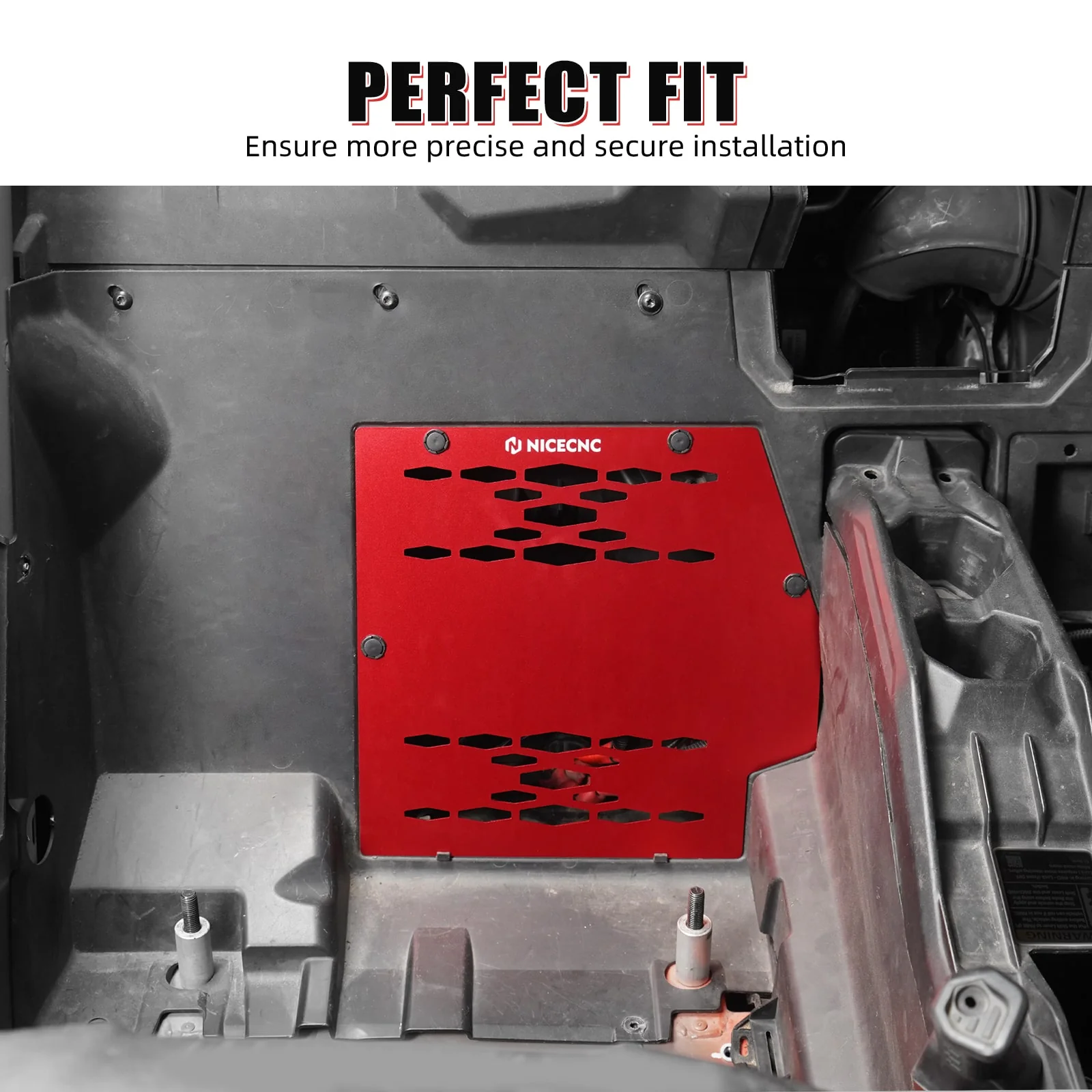 Upgraded UTV Battery & ECU Cover Guard Plate For Can Am Maverick X3 - Image 4