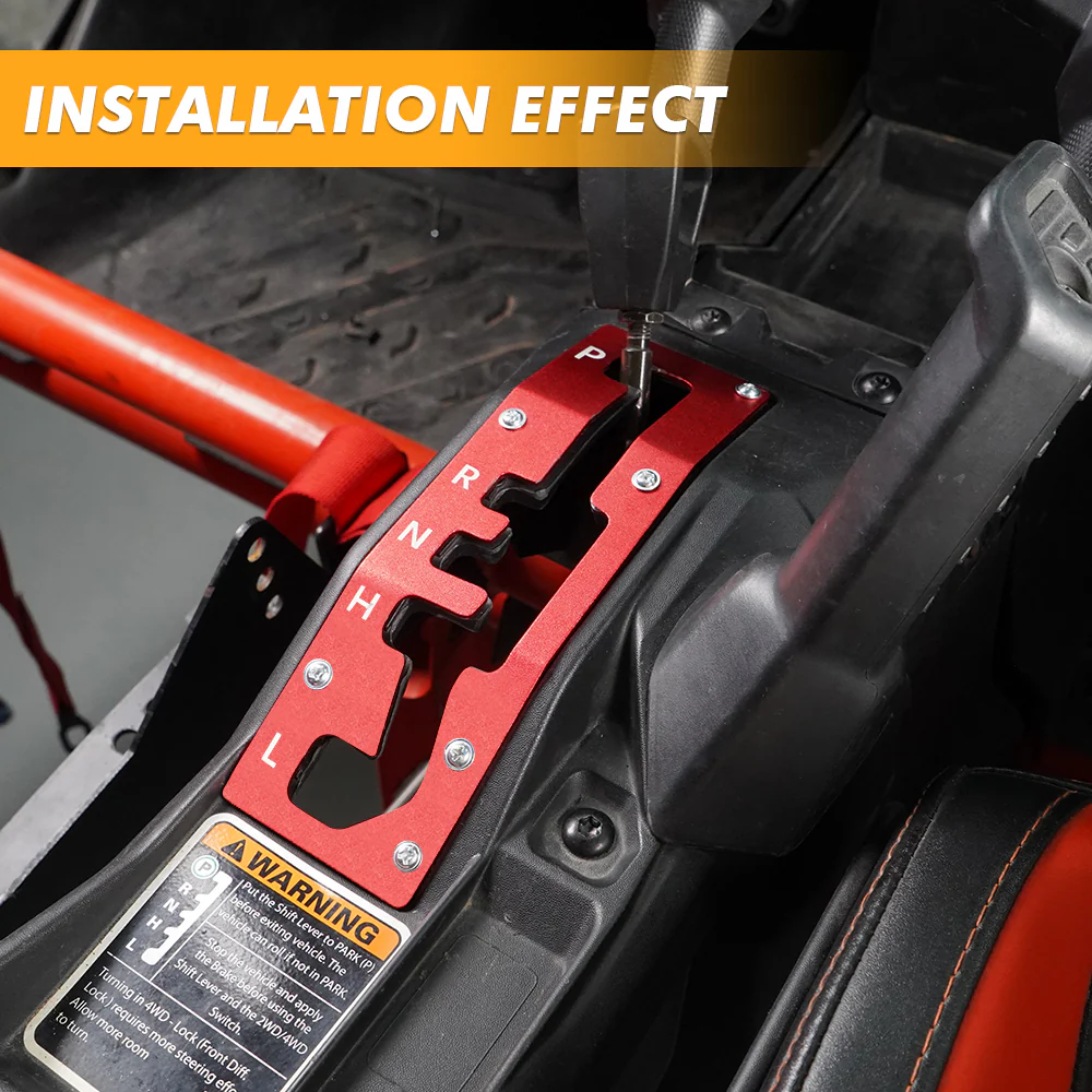 UTV Shifter Gate Plate Panel For Can-Am Maverick X3 2017-2023 - Image 10