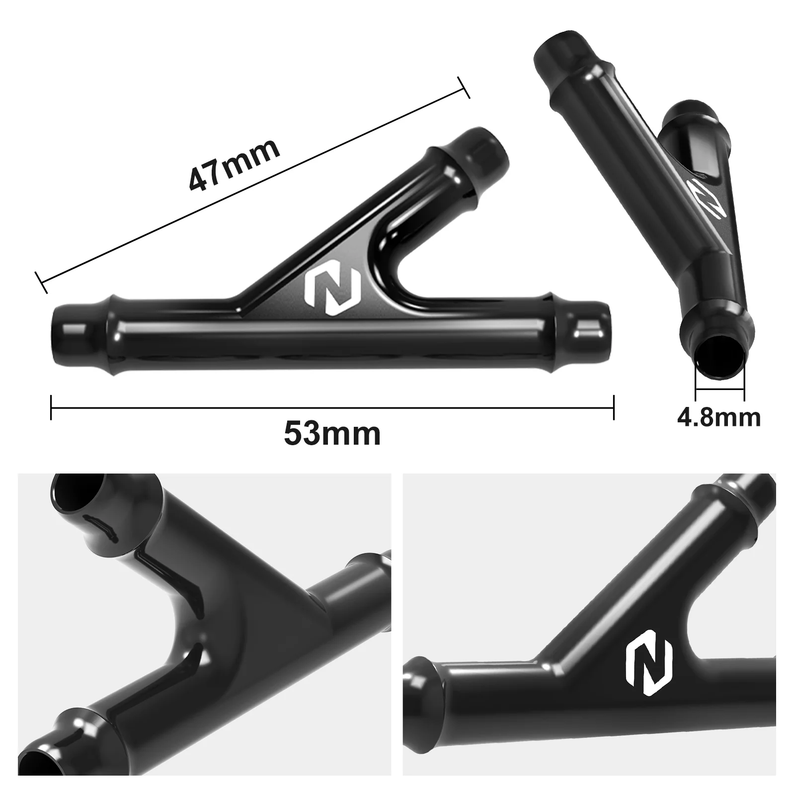 UTV Coolant Pipe Connector Y-Fitting  For Can-Am X3 Defender HD10 Commander 1000 - Image 3