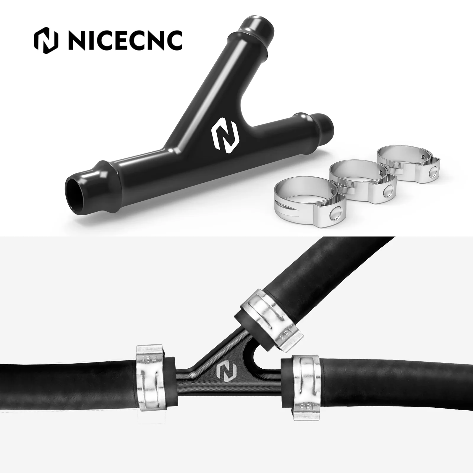 UTV Coolant Pipe Connector Y-Fitting  For Can-Am X3 Defender HD10 Commander 1000 - Image 5