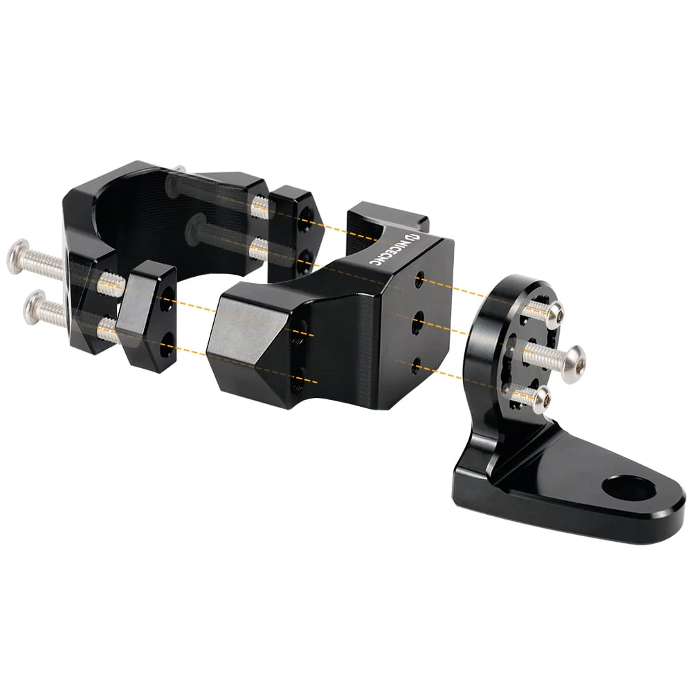 Whip Light Flagpole Light Mount Bracket Adjustable For 1.75-2" Roll Cage UTV ATV - Image 3