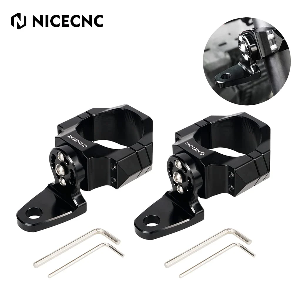 Whip Light Flagpole Light Mount Bracket Adjustable For 1.75-2" Roll Cage UTV ATV - Image 8