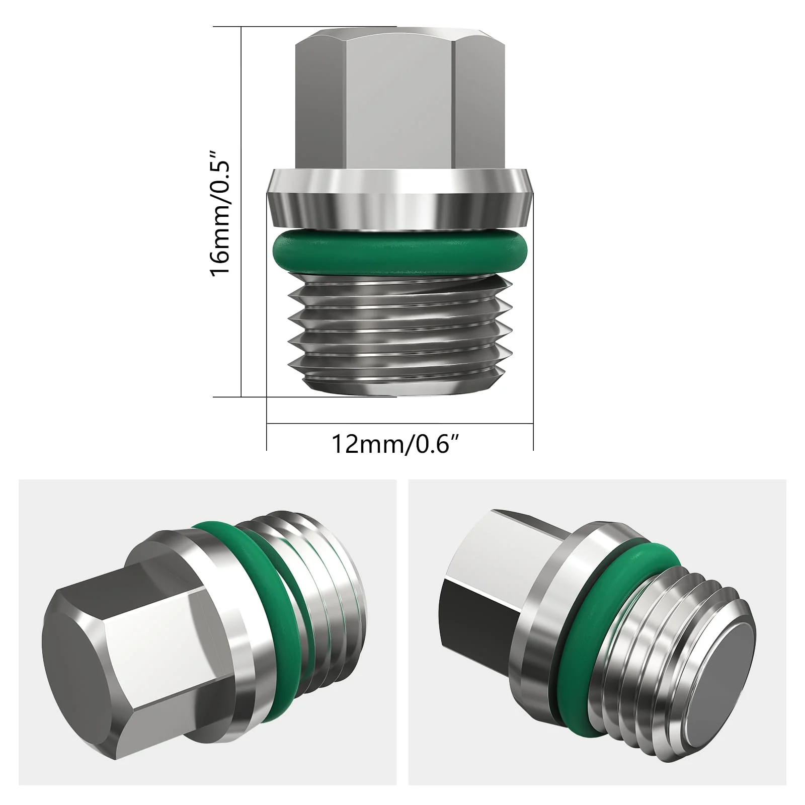 Front Differential Magnetic Oil Drain Plug For Can-Am X3 Defender HD10  Commander 1000R - Image 4