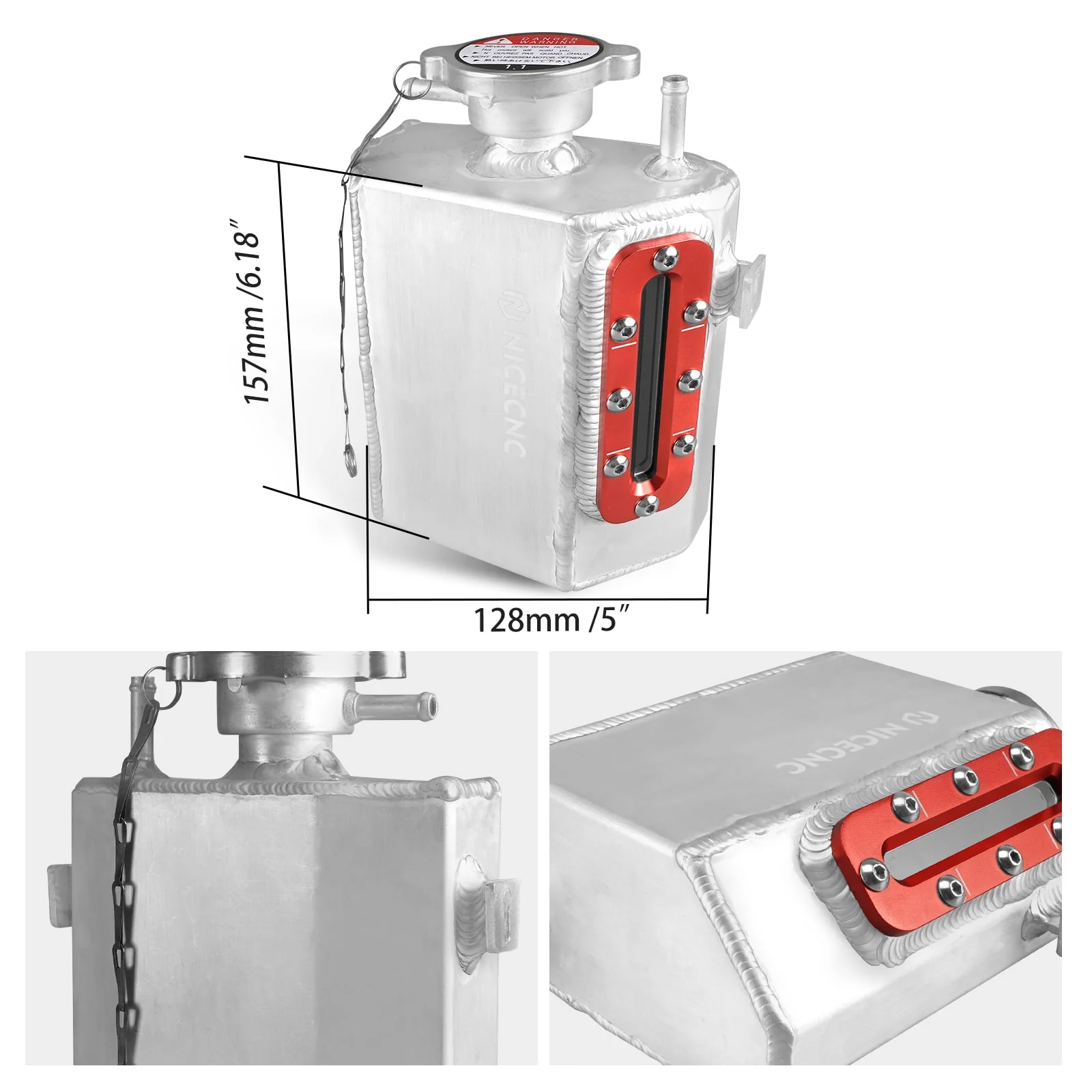 Coolant Reservoir Tank For Can-Am Maverick X3 Defender HD10 Commander 1000 - Image 6