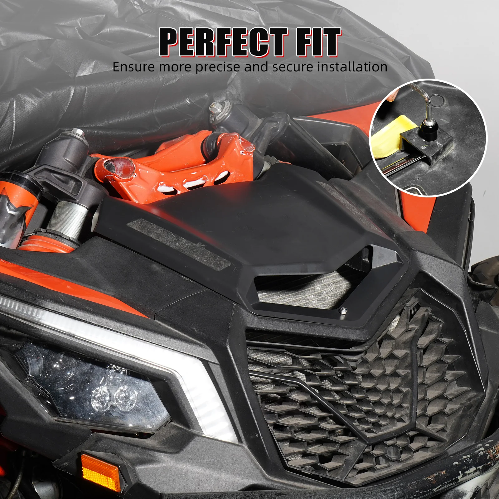 Front Facia Scoop Cover Repair Kit Hood Pins & Bolts For Can-Am Maverick X3 - Image 2
