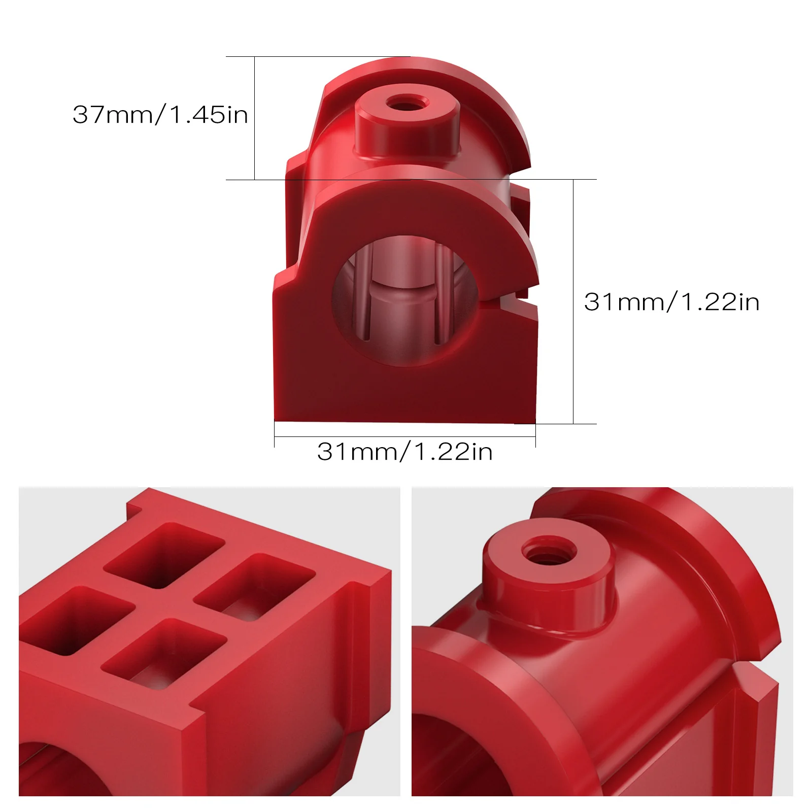 UTV Front Anti-Roll Sway Stabilizer Bar Bushing Kit For Can-Am Maverick X3 2017-2024 - Image 4