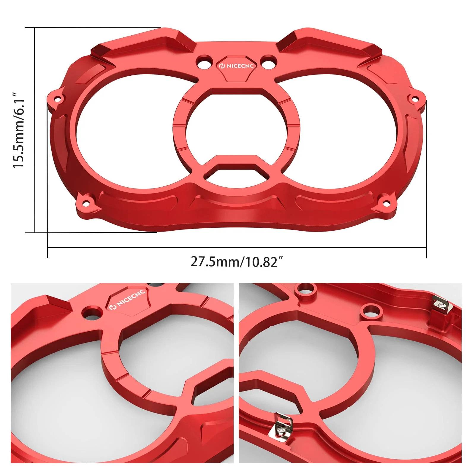 UTV Dash Bezel Dash Gauge Cover Panel Trim For Can-Am X3 - Image 6