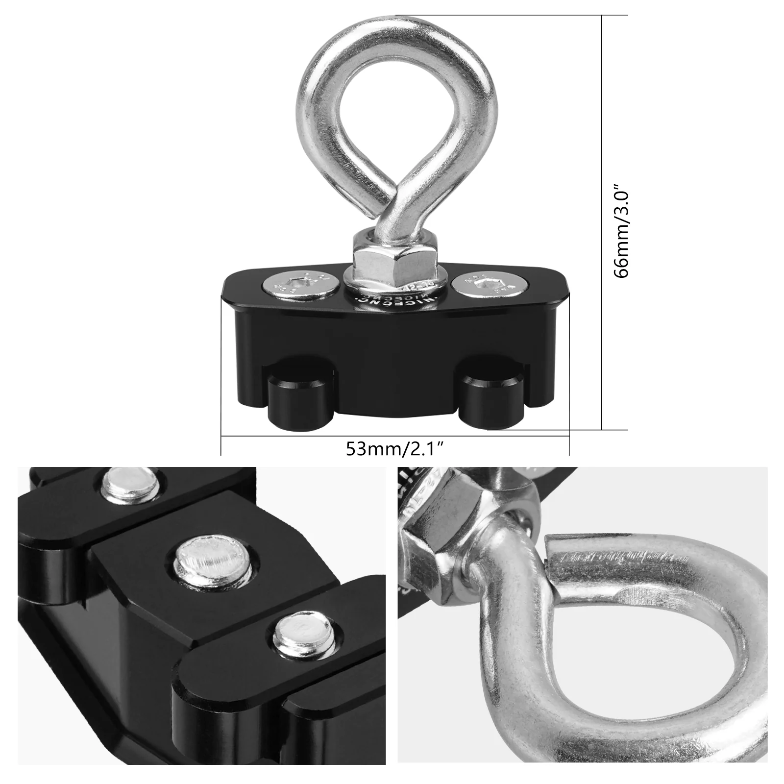 UTV Lock Tie Down LinQ Anchors Cargo Hook Mount Kit For Can-Am Maverick X3 - Image 4