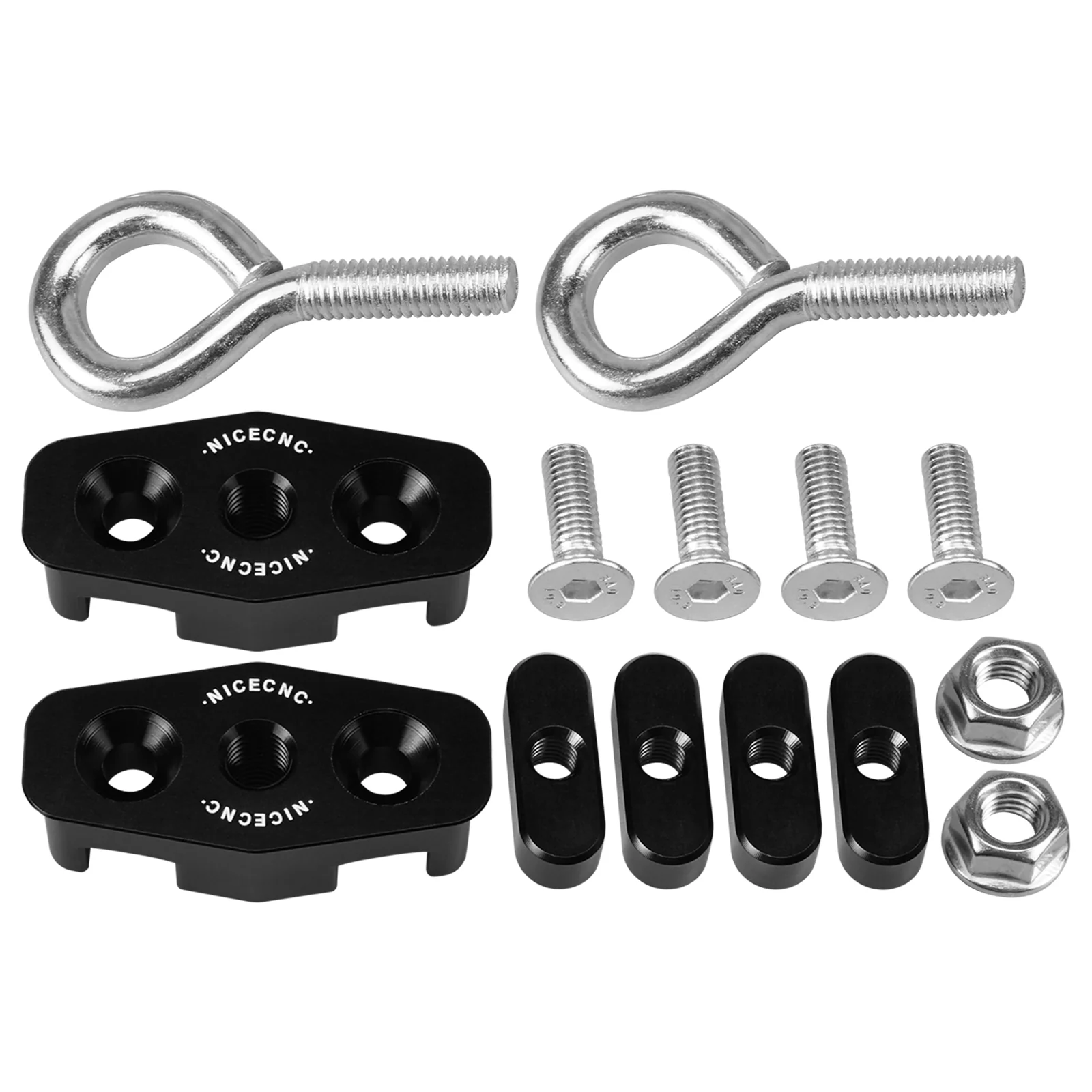 UTV Lock Tie Down LinQ Anchors Cargo Hook Mount Kit For Can-Am Maverick X3 - Image 5