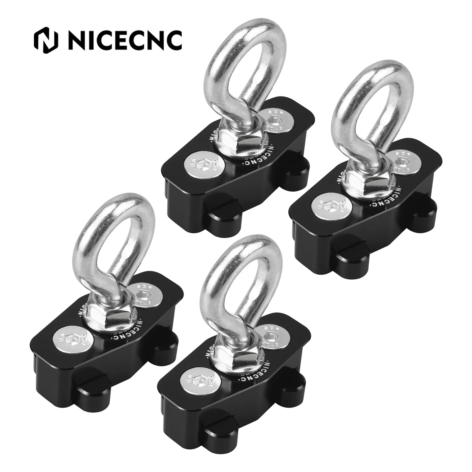 UTV Lock Tie Down LinQ Anchors Cargo Hook Mount Kit For Can-Am Maverick X3 - Image 8