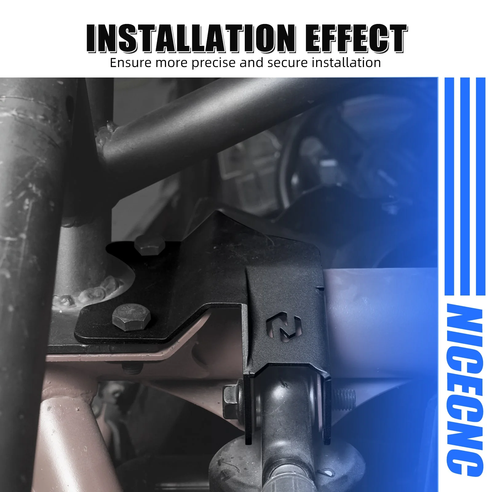 UTV Rear Shock Brace Bracket Mounts Carbon Steel For Can-Am X3 2017-2023 - Image 2