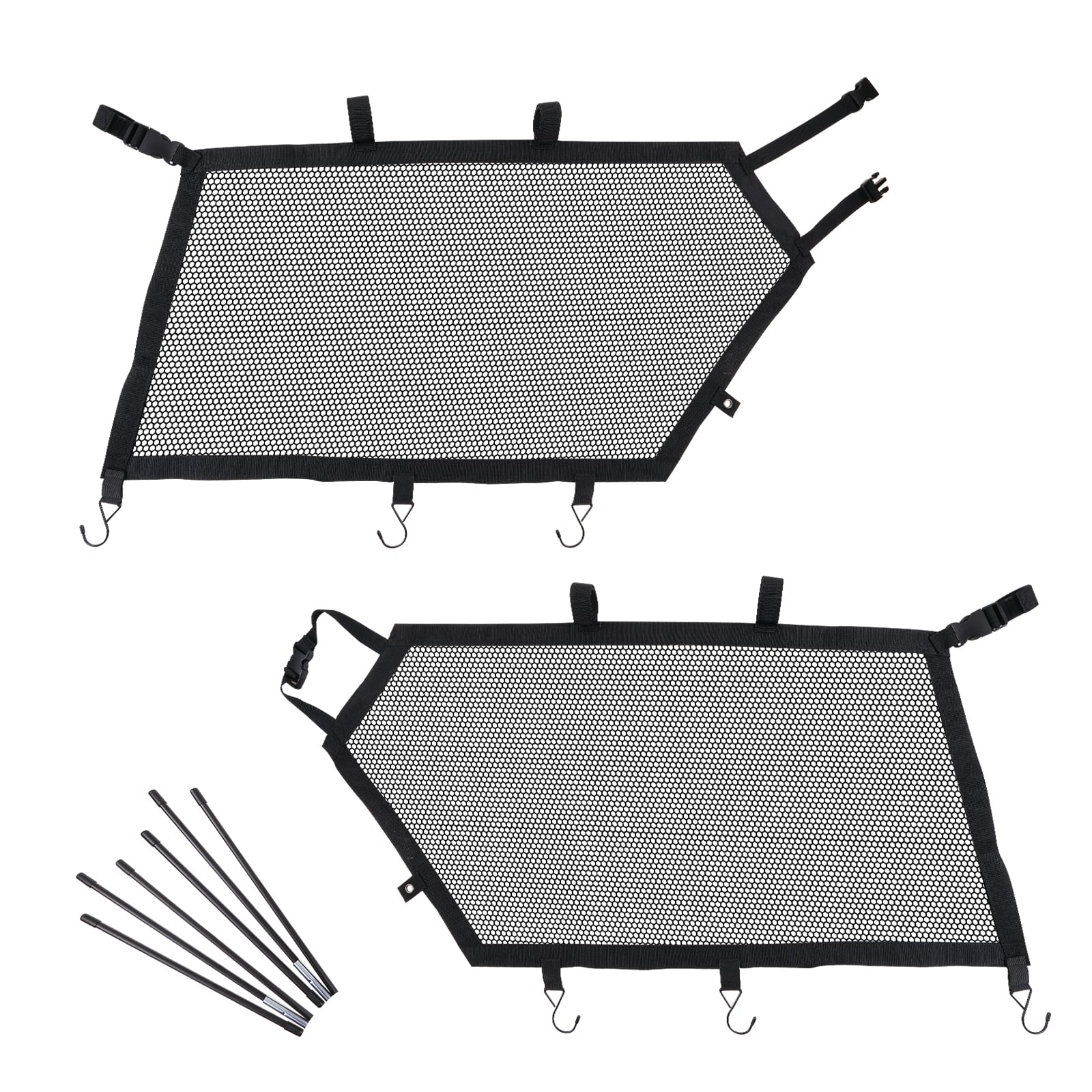 UTV Side Window Nets Shield Cover Sunshade Mesh Kit For Can-Am X3 2017-2023 - Image 5