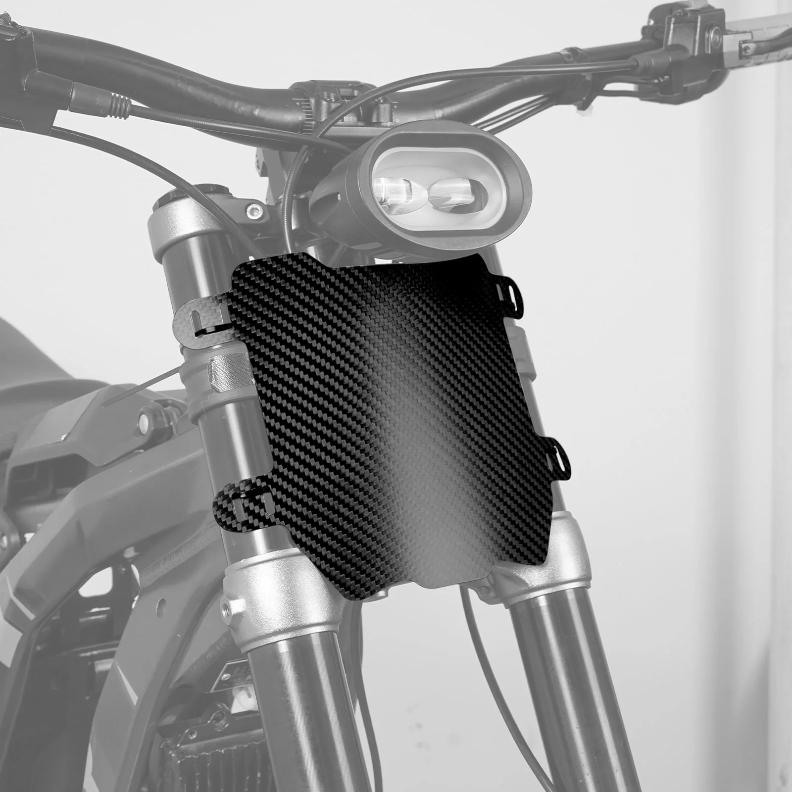 Carbon Fiber Front Number Plate For Surron Light Bee X/ S Segway X160 X260 - Image 2
