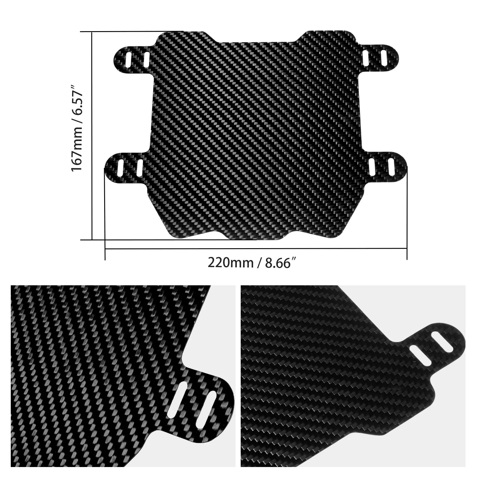 Carbon Fiber Front Number Plate For Surron Light Bee X/ S Segway X160 X260 - Image 3