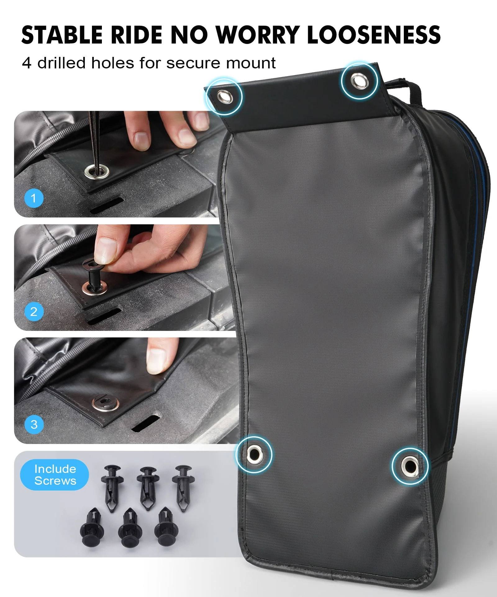 UTV Upgraded Center Seat Storage Tool Bag For Polaris RZR PRO XP 4 - Image 11