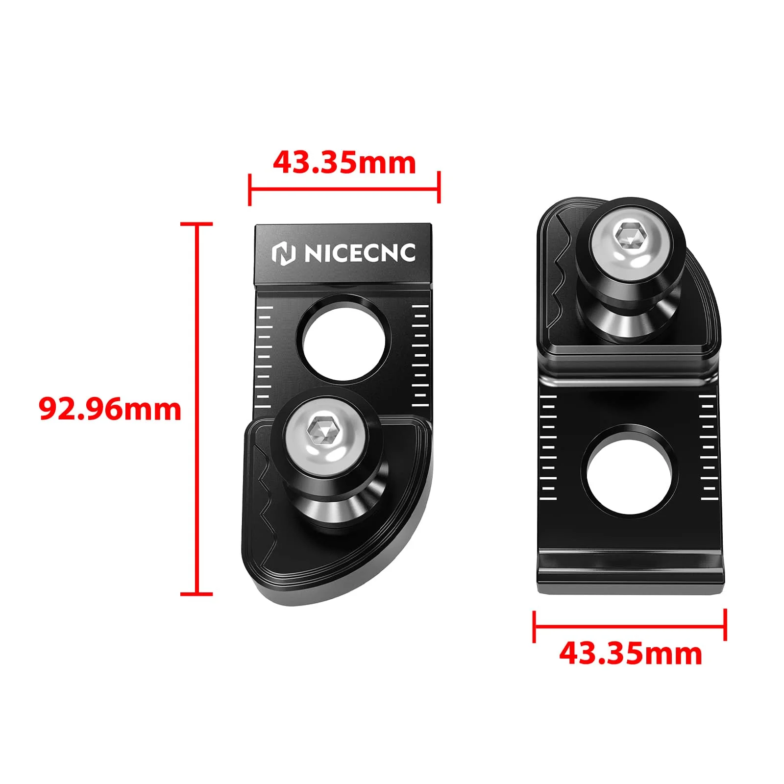 Chain Adjuster Blocks Swingarm Spools for Yamaha Tenere 700 2019-2024 - Image 3