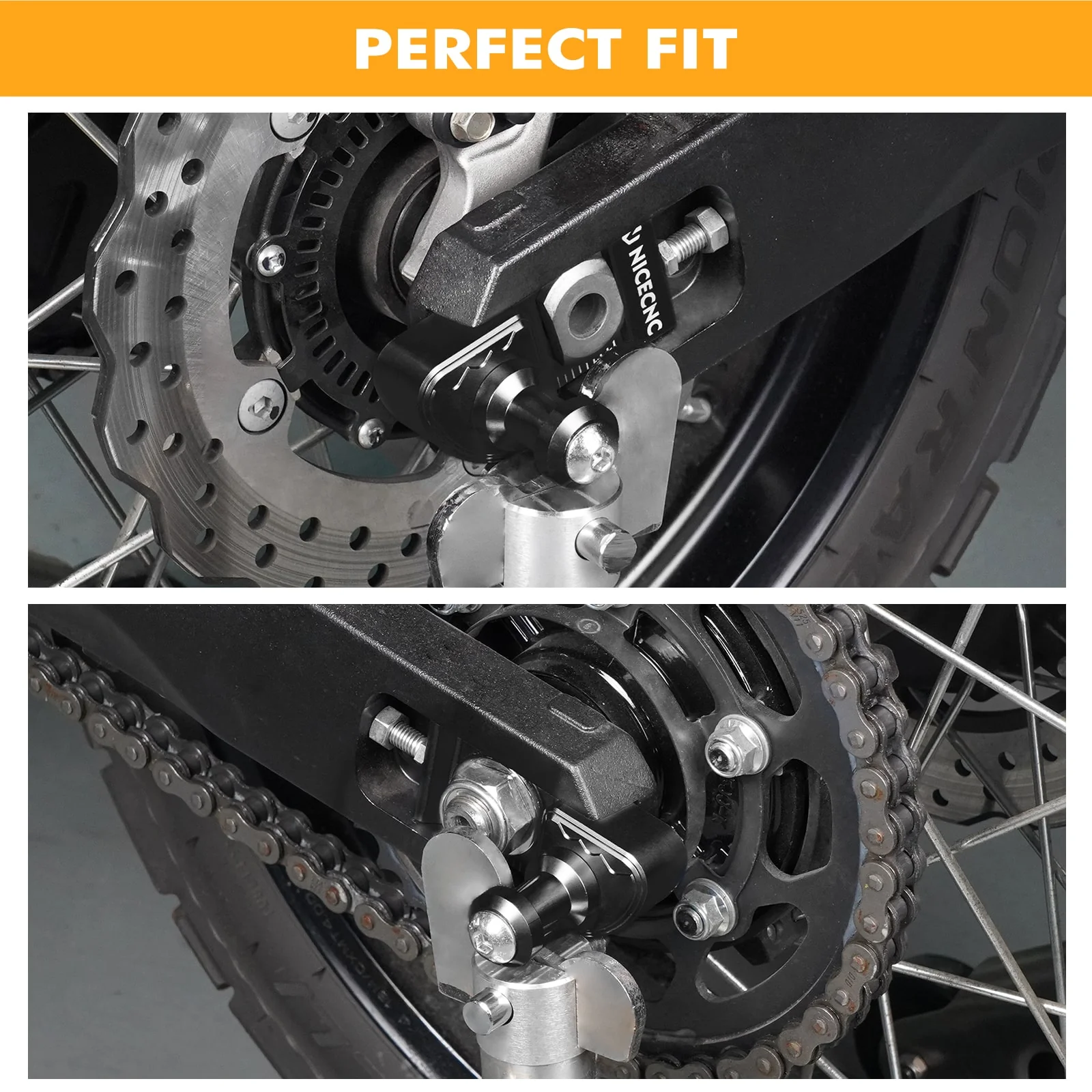 Chain Adjuster Blocks Swingarm Spools for Yamaha Tenere 700 2019-2024 - Image 9