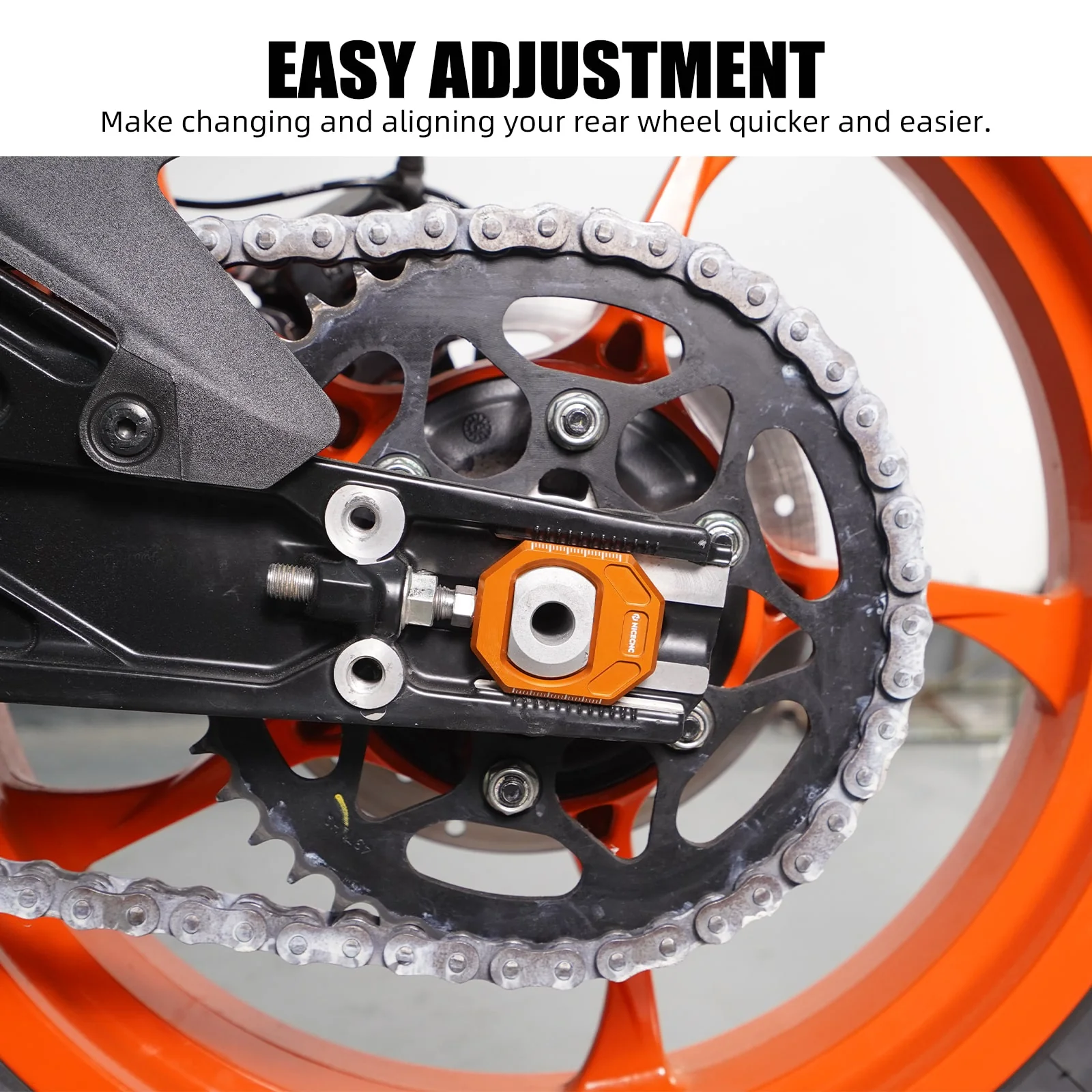 Chain Tension Adjuster Kit For KTM 125 250 390 Duke 2024 - Image 6