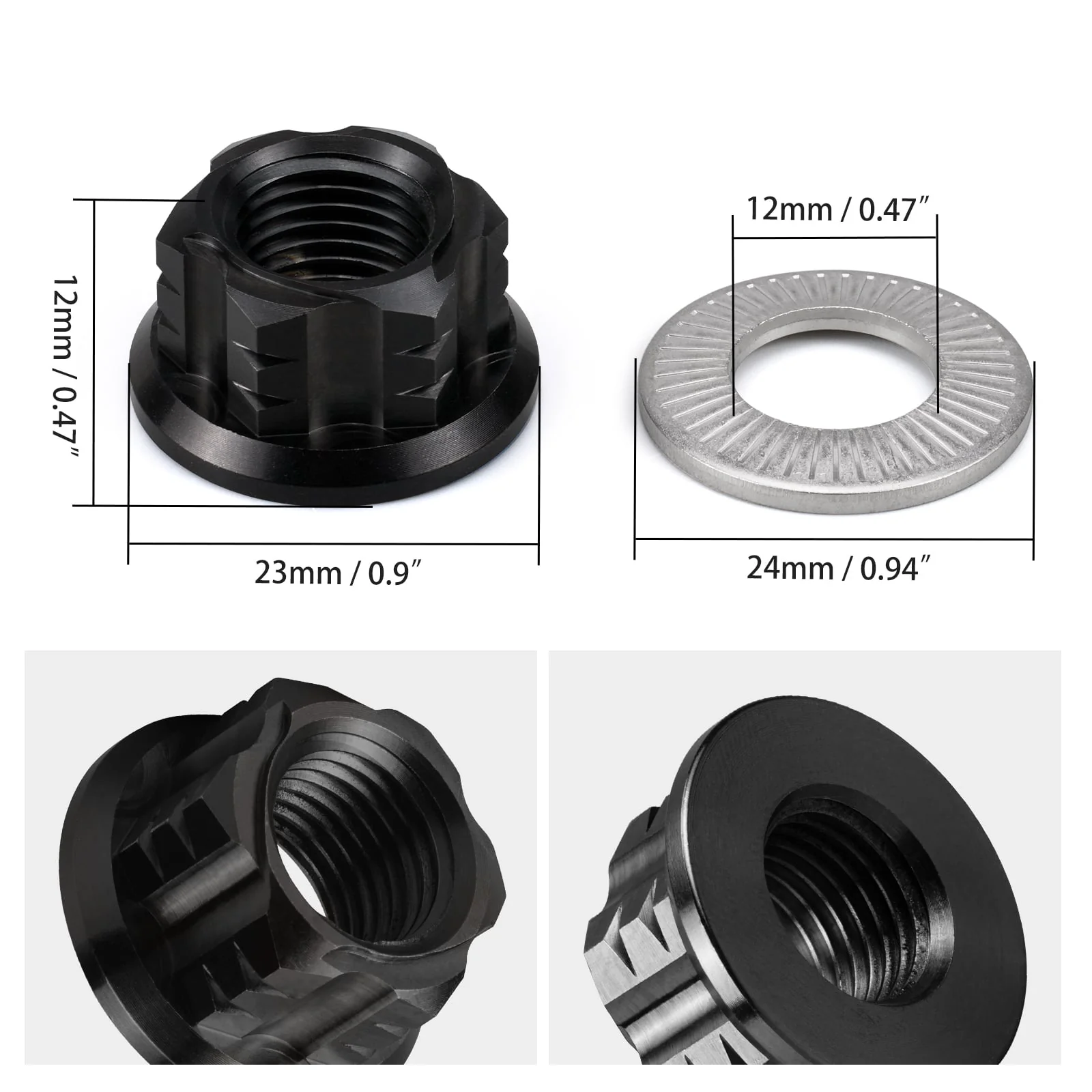 Chain Tensioner Adjuster Blocks Rear Axle Nut Wheel Spacers For Surron Light Bee Segway X160 X260 - Image 17