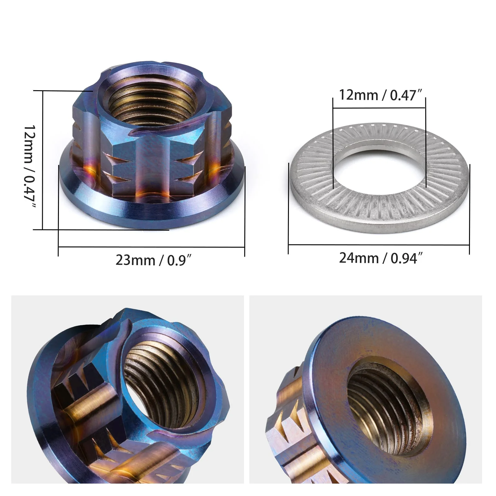 Chain Tensioner Adjuster Blocks Rear Axle Nut Wheel Spacers For Surron Light Bee Segway X160 X260 - Image 8