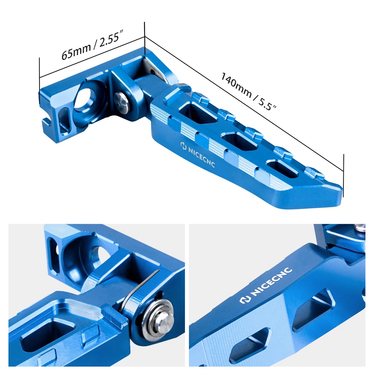Chain Tensioner Adjuster Blocks & Rear Stunt Pegs For Surron Light Bee X/ S/ L1E Segway X160 X260 - Image 10