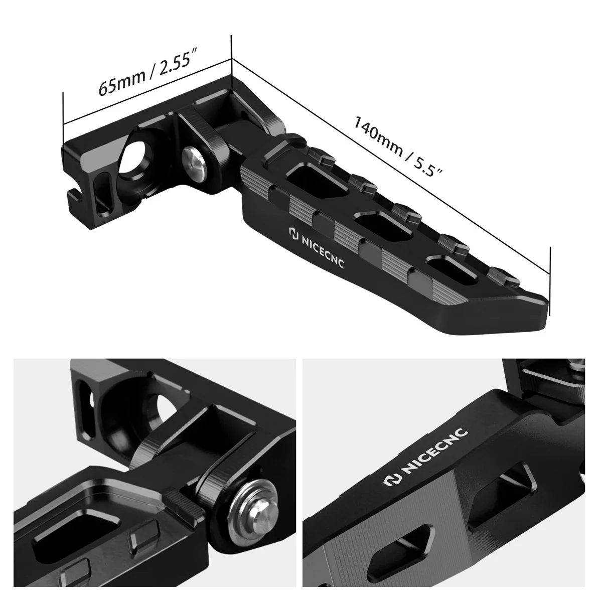 Chain Tensioner Adjuster Blocks & Rear Stunt Pegs For Surron Light Bee X/ S/ L1E Segway X160 X260 - Image 14