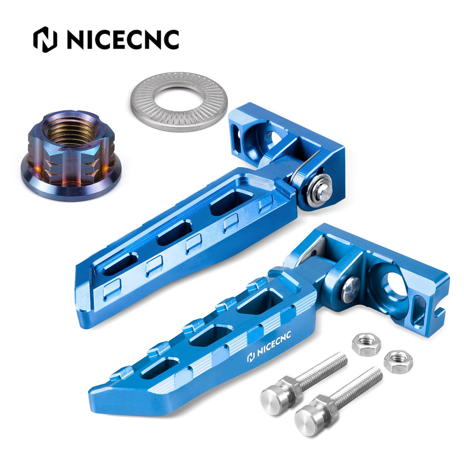 Chain Tensioner Adjuster Blocks & Rear Stunt Pegs For Surron Light Bee X/ S/ L1E Segway X160 X260 - Image 19