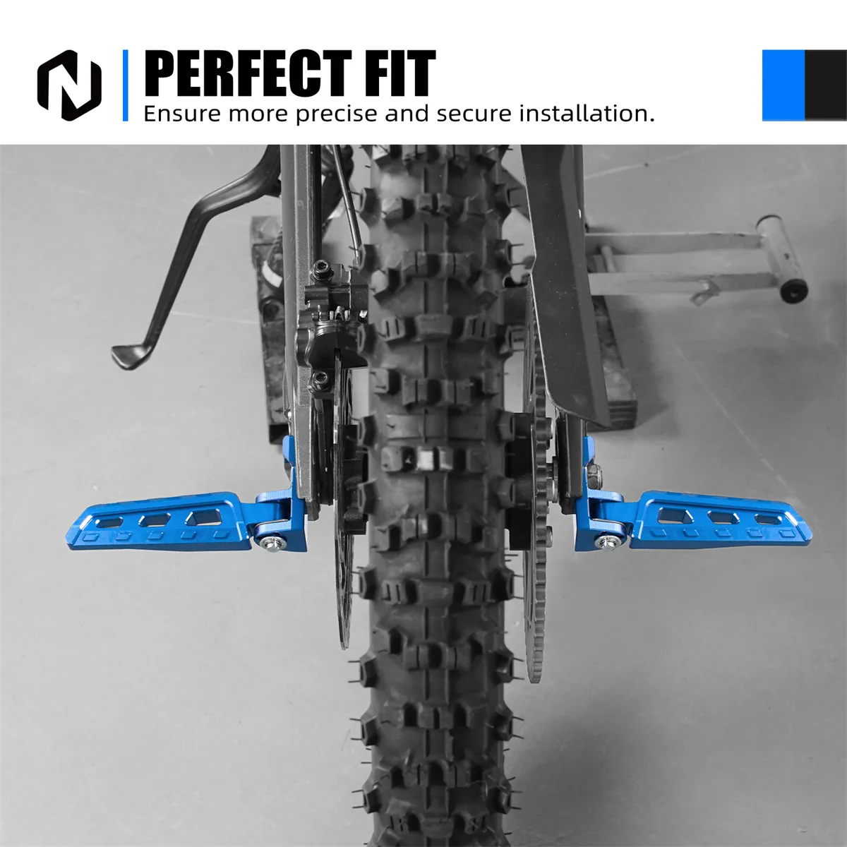 Chain Tensioner Adjuster Blocks & Rear Stunt Pegs For Surron Light Bee X/ S/ L1E Segway X160 X260 - Image 3