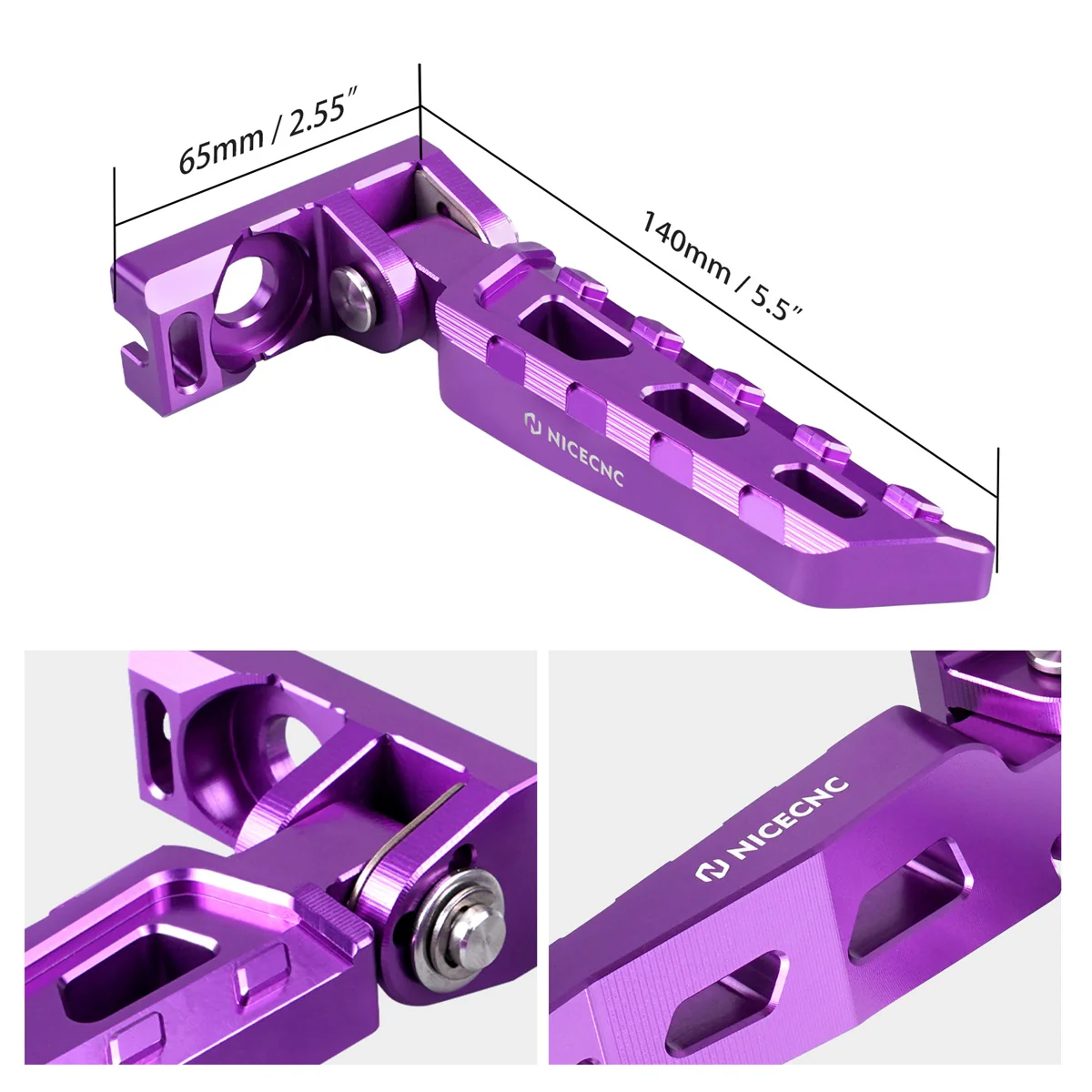 Chain Tensioner Adjuster Blocks & Rear Stunt Pegs For Surron Light Bee X/ S/ L1E Segway X160 X260 - Image 6
