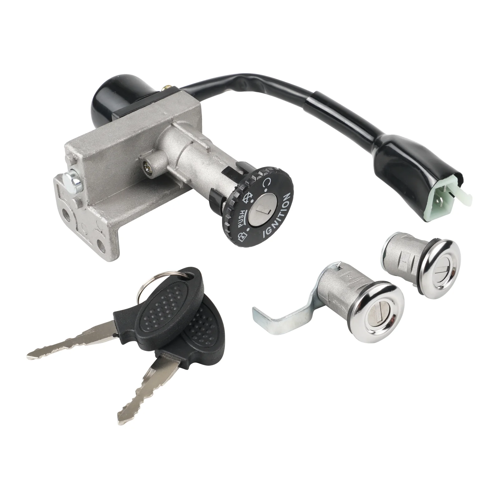 Ignition Switch Luggage Lock Kit For Chinese 50/150cc GY6 Taotao Jonway Roketa Scooter - Image 2
