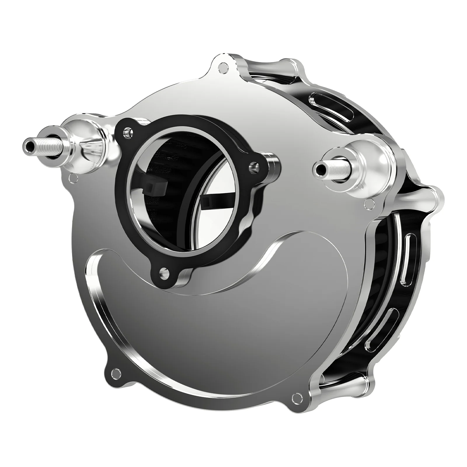 Chrome M8 LED Air Filter Intake Cleaner Kit For Harley Road King CVO Street Road Glide - Image 12
