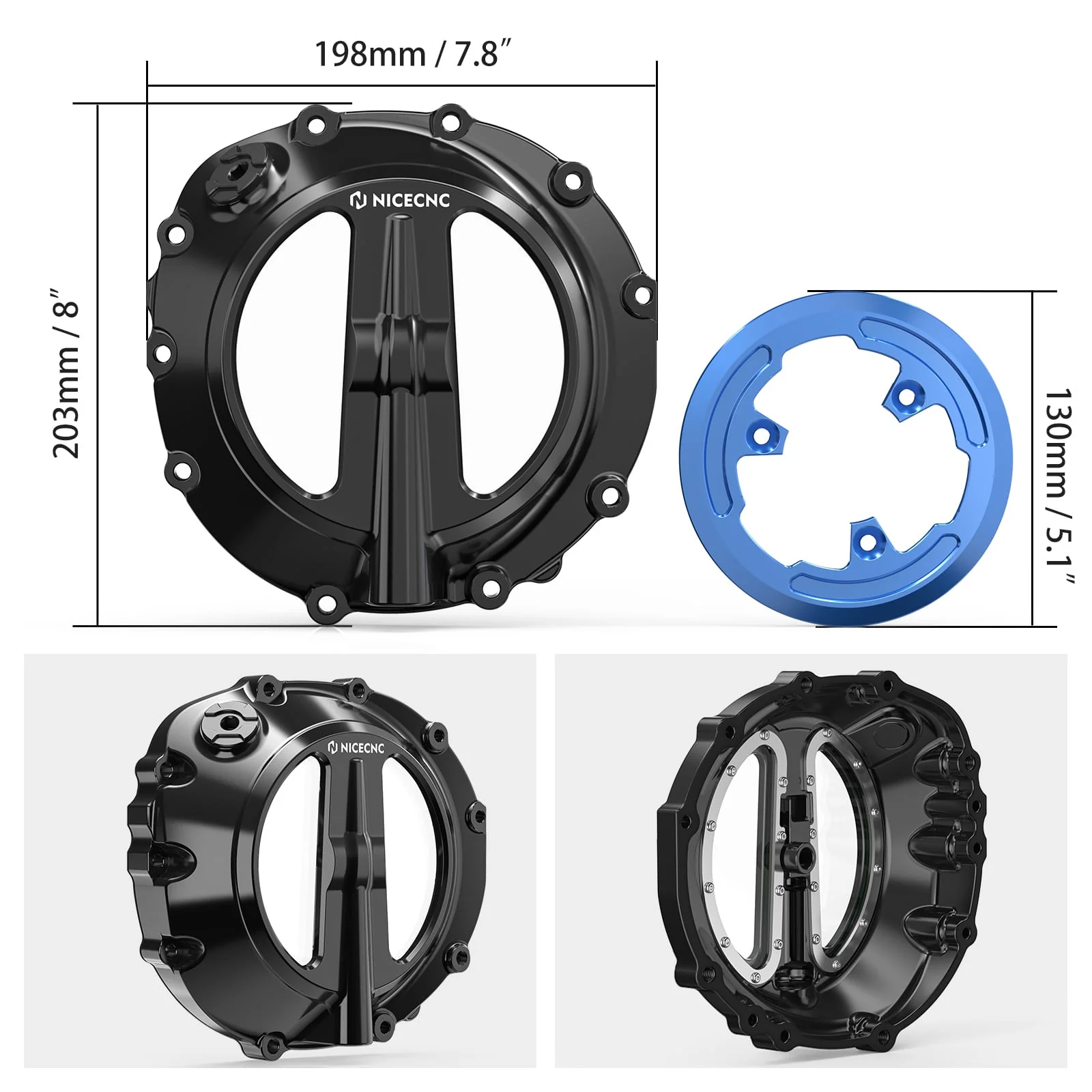 Transparent Clear Clutch Cover For BMW S1000RR 2019-2024 S1000XR 2021-2024 S1000R 22-24 - Image 9