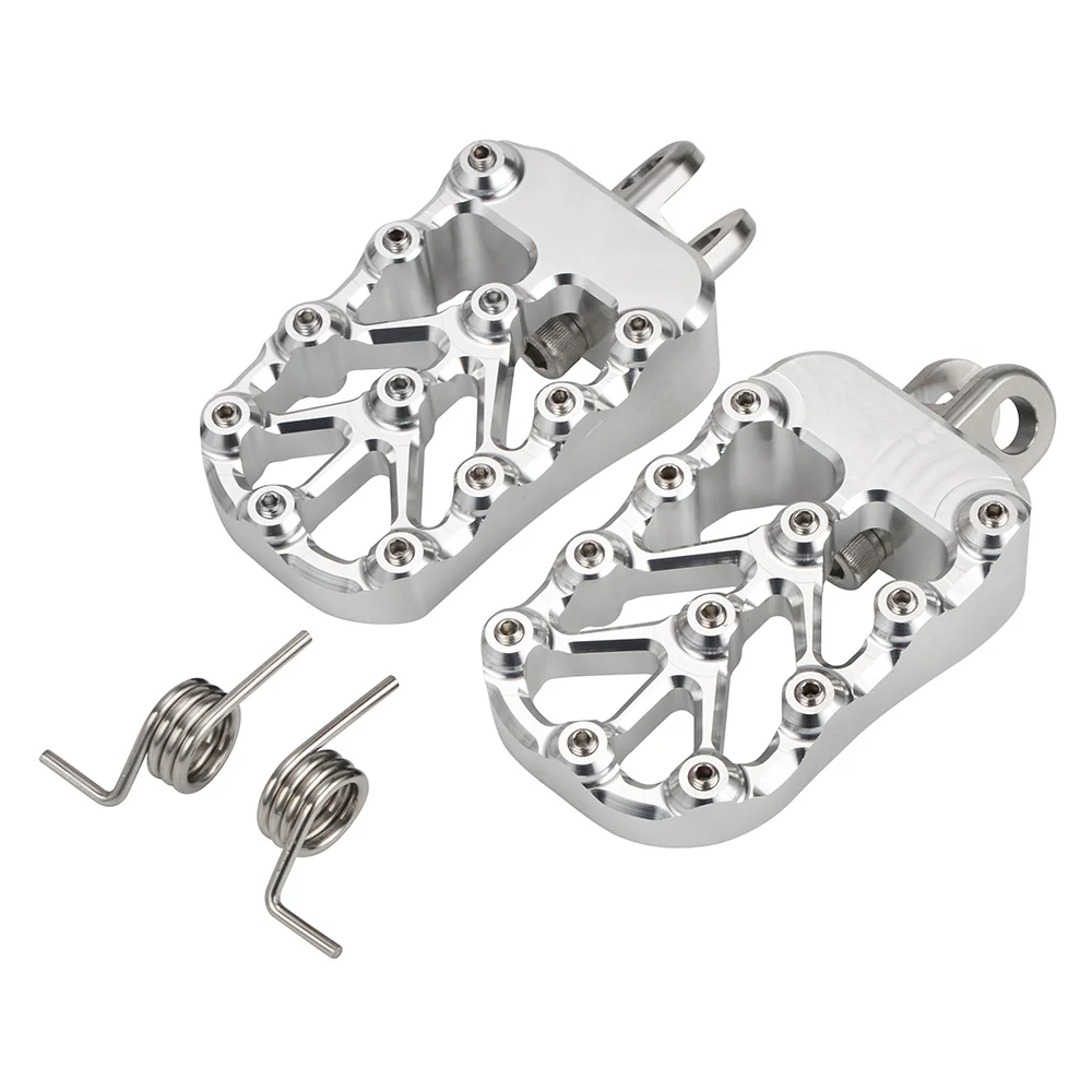 CNC Billet Wide Foot Pegs Footrests Pedals For Suzuki DRZ400 E S SM 2000-2022 - Image 15