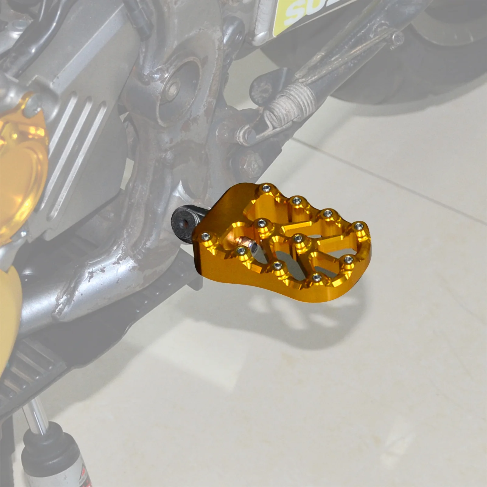 CNC Billet Wide Foot Pegs Footrests Pedals For Suzuki DRZ400 E S SM 2000-2022 - Image 3