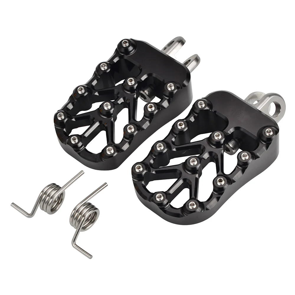 CNC Billet Wide Foot Pegs Footrests Pedals For Suzuki DRZ400 E S SM 2000-2022 - Image 5